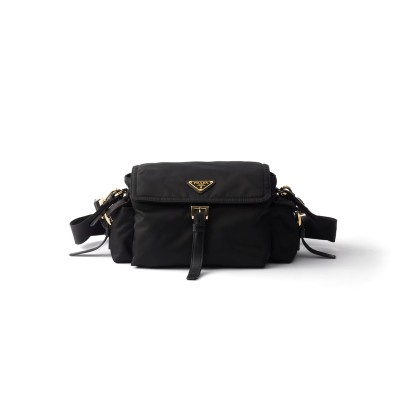 PRADA EXPLORE MEDIUM RE-NYLON SHOULDER BAG WITH FLAP 1BD394 (30*14*10cm)